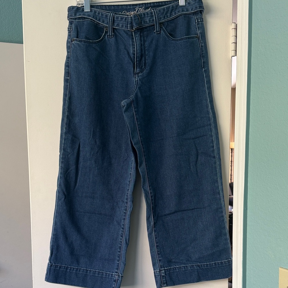 Universal Thread Dark Blue Wide Leg Jeans - Picture 1 of 8